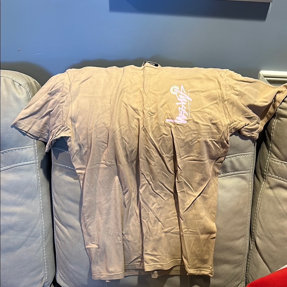 Stussy Beige Crewneck Tee